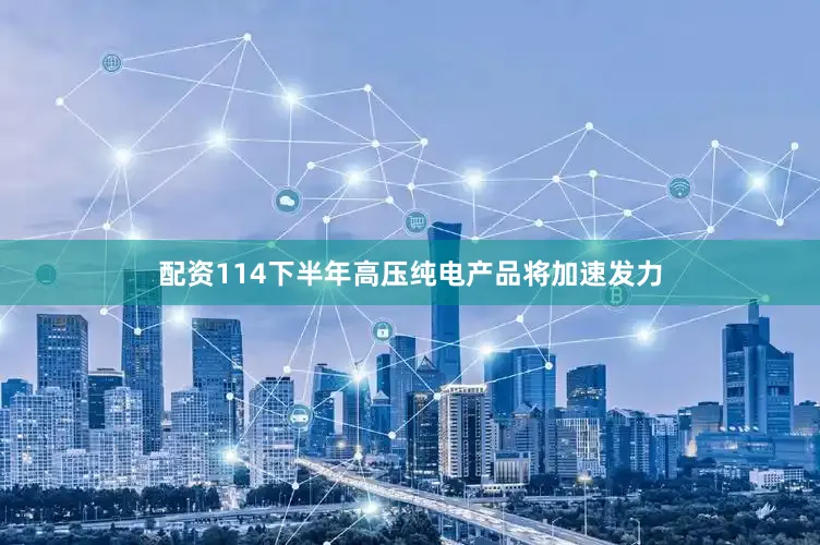 配资114下半年高压纯电产品将加速发力